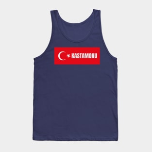 Kastamonu City in Turkish Flag Tank Top